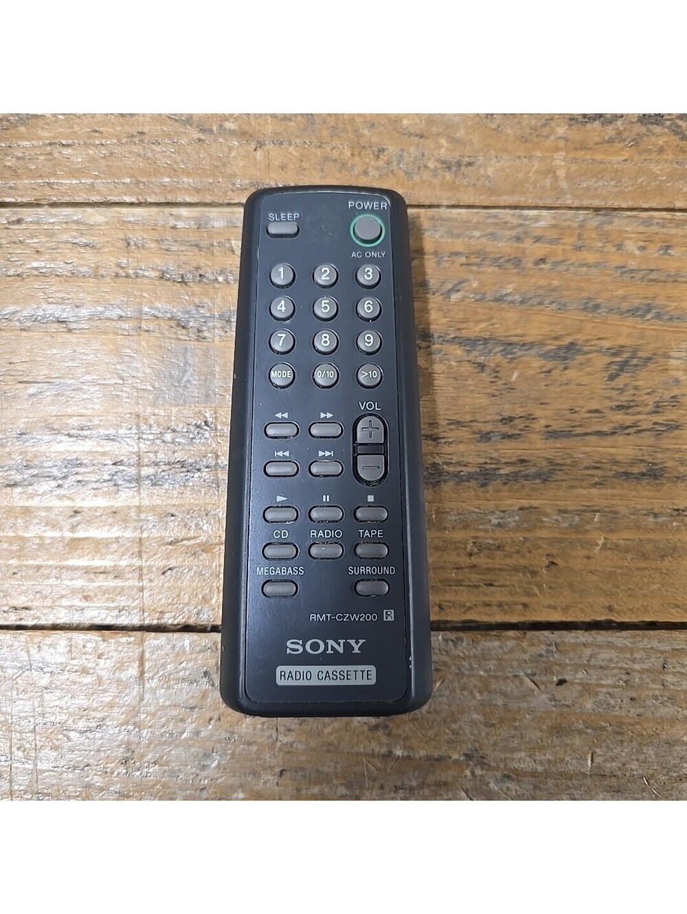 Sony RMT-CZW200 Remote Control OEM fr CFDZW155 CFDZW160 CFDZW165 No Back Cover